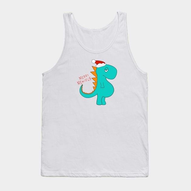 Ugly Christmas Merry Meh Mus Monster Tank Top by rayraynoire